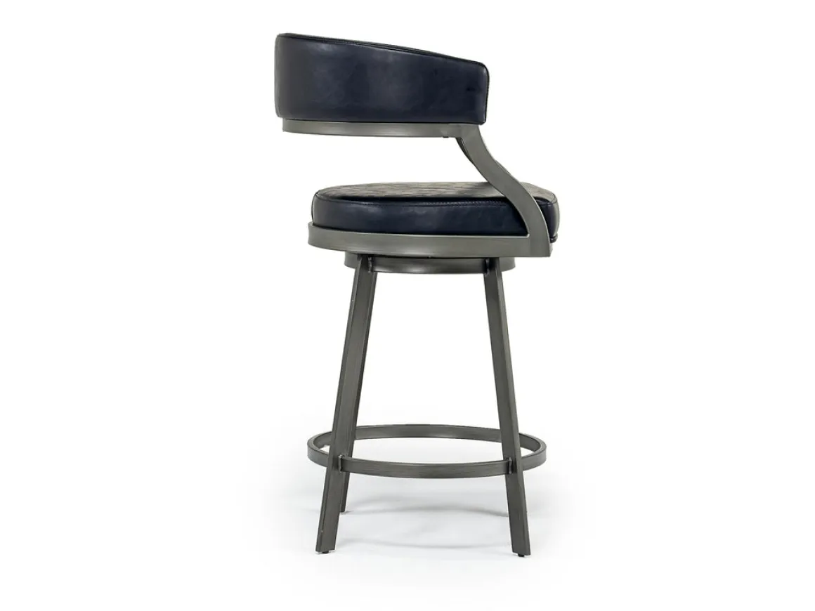 Saturn Counter Height Swivel Stool In Ford Brown