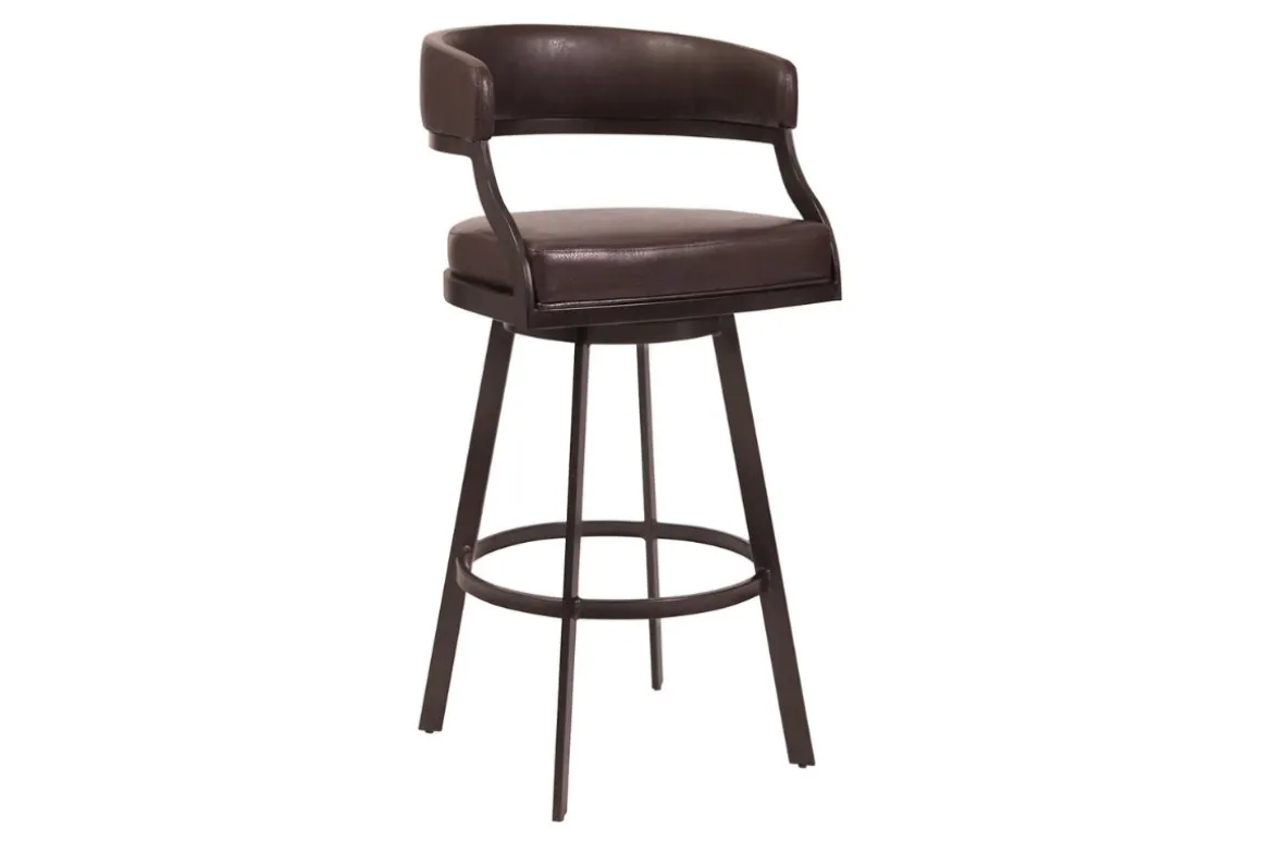 Saturn Counter Height Swivel Stool In Ford Brown