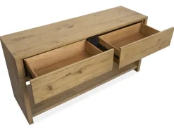 Sawyer Rectangle Sofa Table In Rustic Caramel