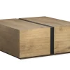 Sawyer Square Coffee Table In Rustic Caramel