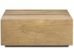 Sawyer Square Coffee Table In Rustic Caramel