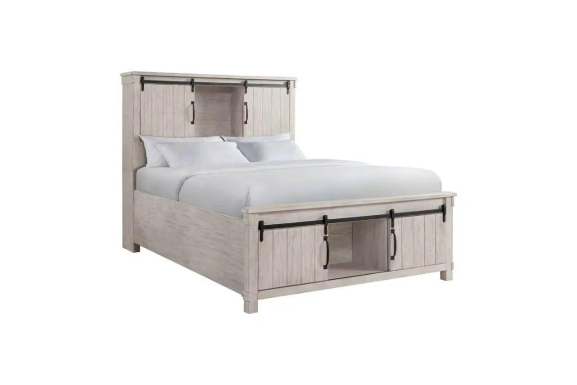 Scott Storage Bed In Walnut, Queen