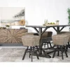Sequoia Bar Height Dining Table & 6 Stools In Espresso