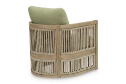 Serena Shores Outdoor Lounge Chair In Beige/Green, Set Of 2