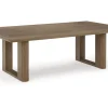 Serene Bay Outdoor Coffee Table In Dark Brown
