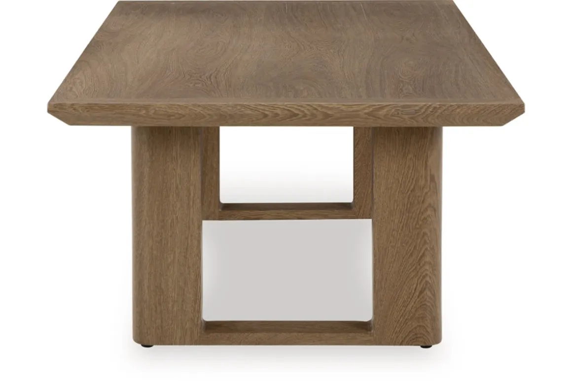 Serene Bay Outdoor Coffee Table In Dark Brown