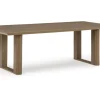 Serene Bay Outdoor Dining Table In Dark Brown