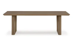 Serene Bay Outdoor Dining Table In Dark Brown