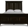 Sevilla Panel Bed In Walnut, Queen