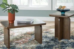 Shawbeck Coffee Table & End Table In Medium Brown