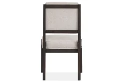 Shelby Trestle Dining Table & 4 Wood Back Chairs In Coffee Bean