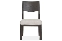 Shelby Trestle Dining Table & 6 Wood Back Chairs In Coffee Bean