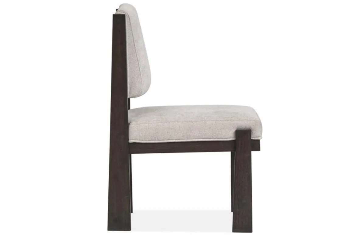 Shelby Trestle Dining Table, 4 Wood Back Chairs & 2 Upholstered Chairs In Coffee Bean