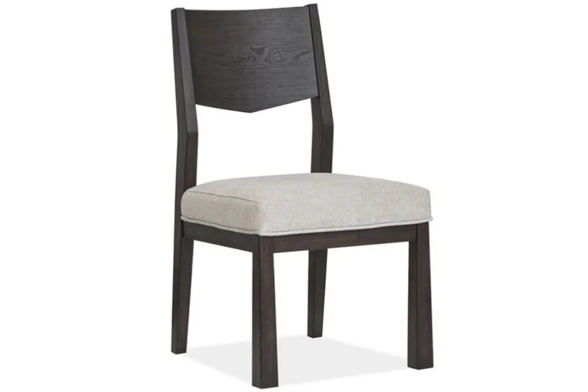 Shelby Trestle Dining Table, 4 Wood Back Chairs & 2 Upholstered Chairs In Coffee Bean