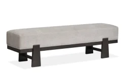 Shelby Trestle Dining Table, 4 Wood Back Chairs & Bench In Coffee Bean