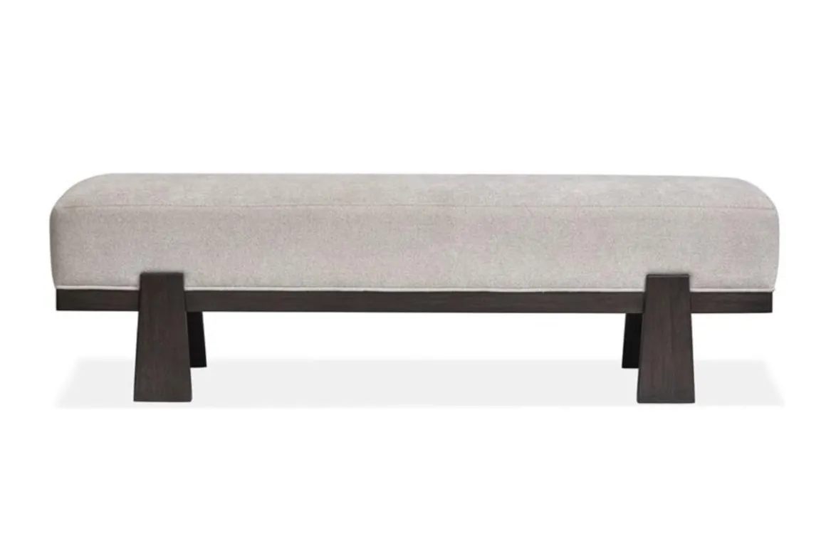 Shelby Trestle Dining Table, 4 Wood Back Chairs & Bench In Coffee Bean