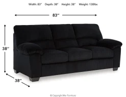Simple Joy Sofa In Onyx