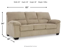 Simple Joy Sofa In Onyx