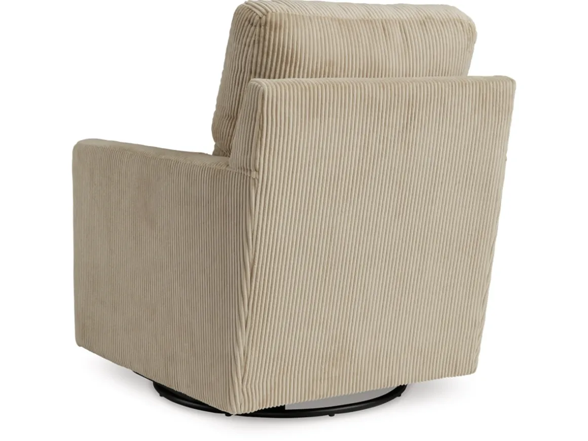 Simple Joy Swivel Chair In Sand