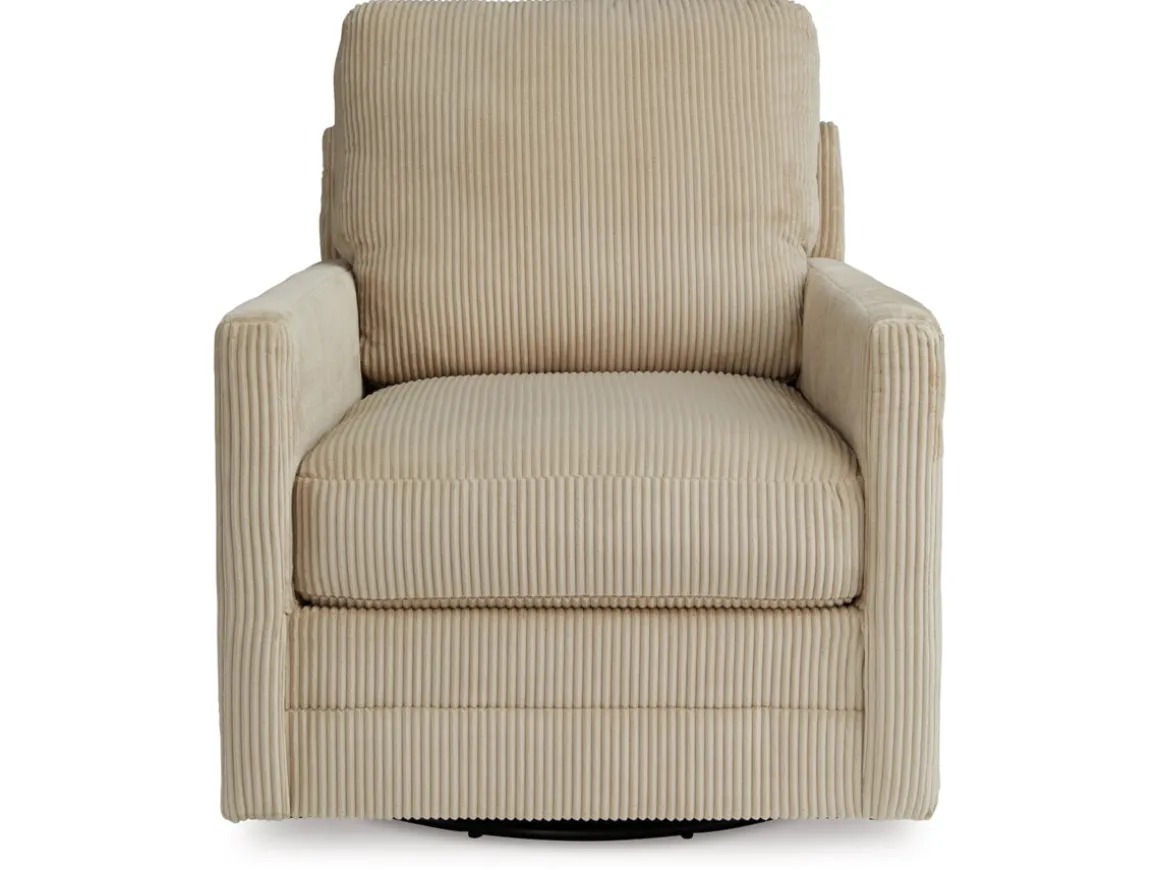 Simple Joy Swivel Chair In Sand