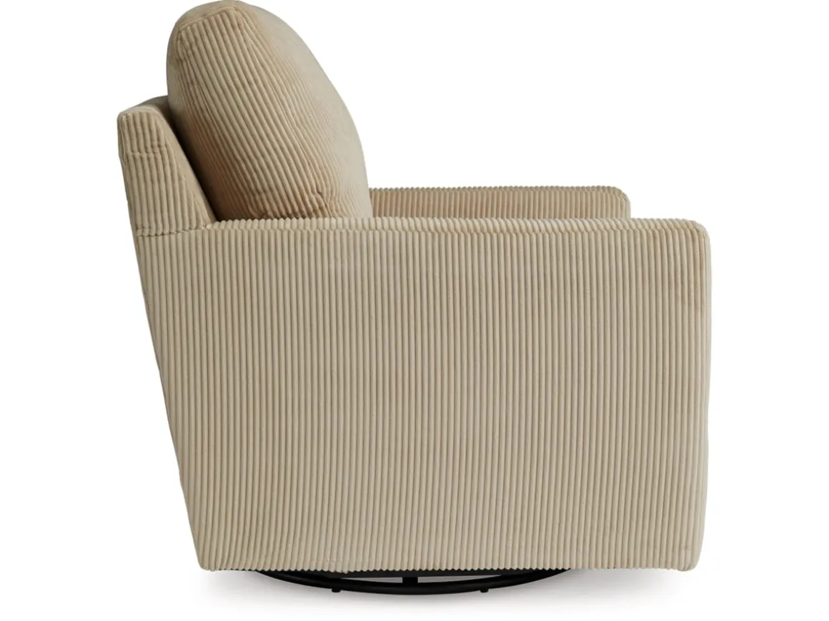 Simple Joy Swivel Chair In Sand