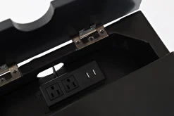 Skyy Chairside Table In Black