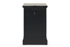 Skyy Chairside Table In Black