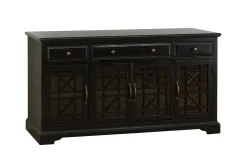 Skyy Media Console In Gray, 70 Inch