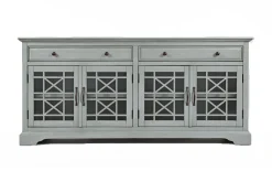 Skyy Media Console In Gray, 70 Inch