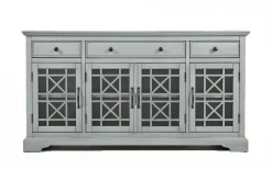 Skyy Media Console In Gray, 70 Inch