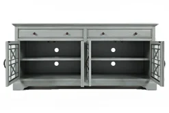 Skyy Media Console In Gray, 70 Inch