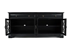 Skyy Media Console In Gray, 70 Inch