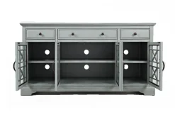 Skyy Media Console In Gray, 70 Inch