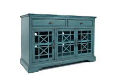 Skyy Media Console In Gray, 70 Inch