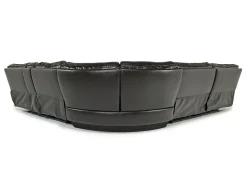 Sofia 3 Piece 3 Power Sectional In Brown Leather