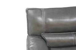 Sofia 3 Piece 3 Power Sectional In Brown Leather