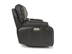 Sofia 3 Power Recliner In Brown Leather