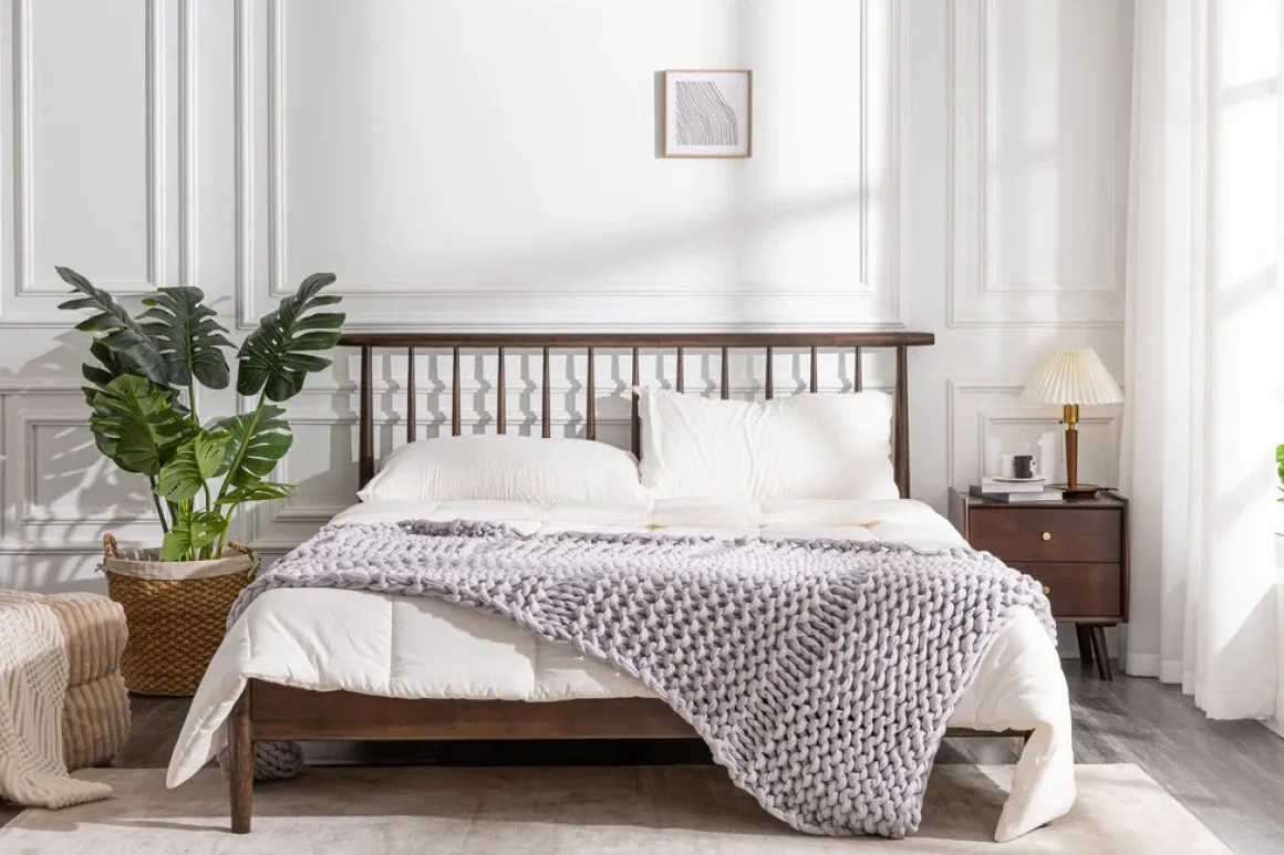 Soft Washed Down Alternative Comforter In Gray, Queen