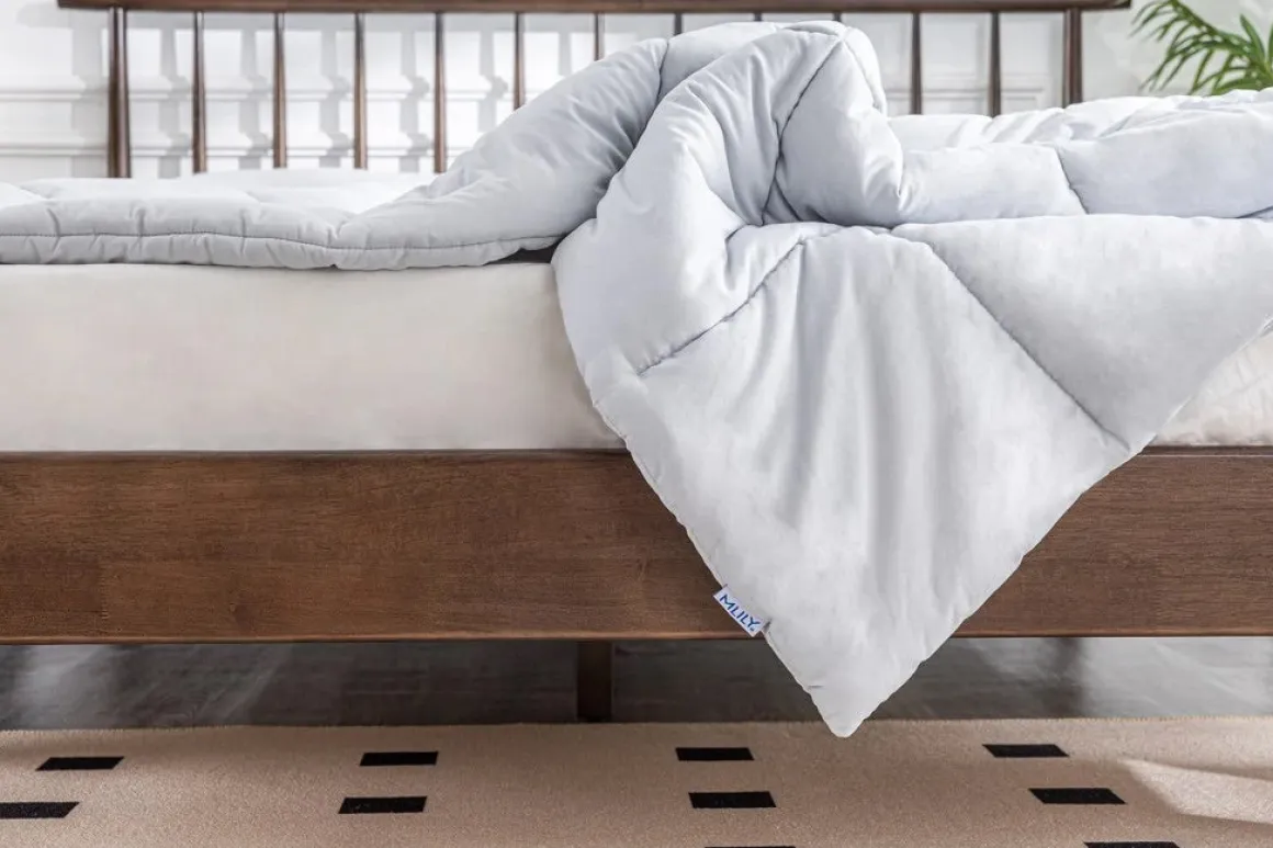 Soft Washed Down Alternative Comforter In Gray, Queen