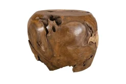 Sola Outdoor Round End Table In Natural