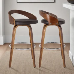 Sonia Counter Height Stool In Brown