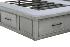 Sonora Sleigh Bed W/ Storage In Brown, Queen