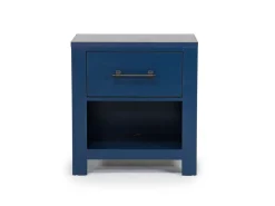 St Regis Panel Headboard, Dresser, Mirror & Nightstand In White, Twin