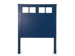 St Regis Panel Headboard, Dresser, Mirror & Nightstand In White, Twin