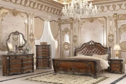 Stellata Mirror In Mahogany Brown