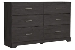 Stelsie Dresser In Dark Charcoal