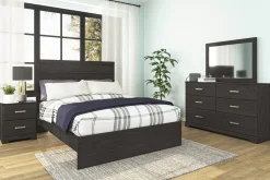 Stelsie Dresser In Dark Charcoal