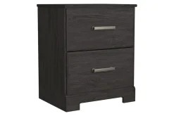 Stelsie Nightstand In Dark Charcoal