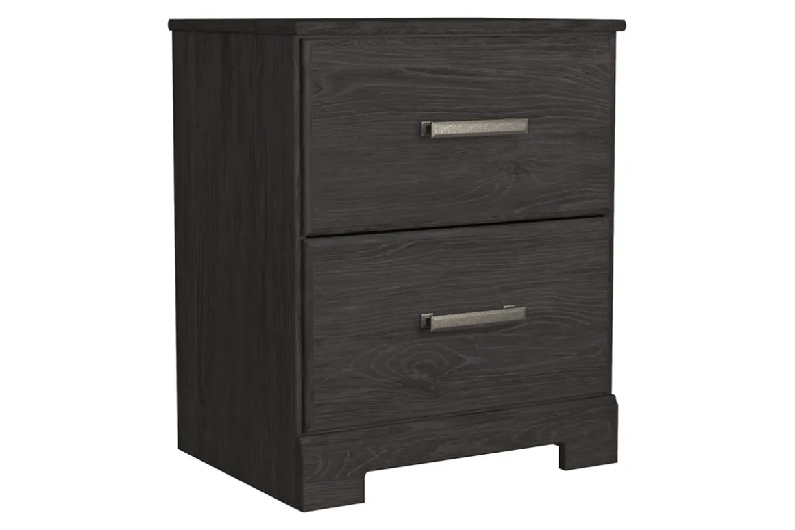 Stelsie Nightstand In Dark Charcoal
