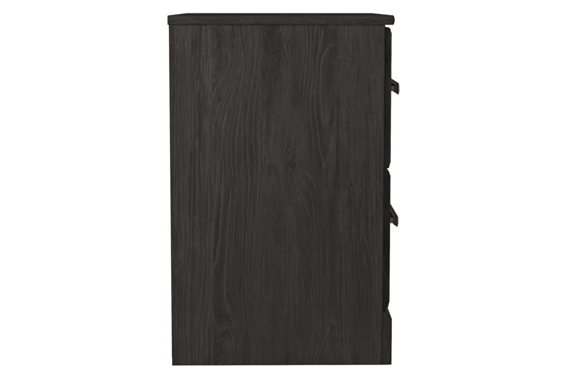 Stelsie Nightstand In Dark Charcoal